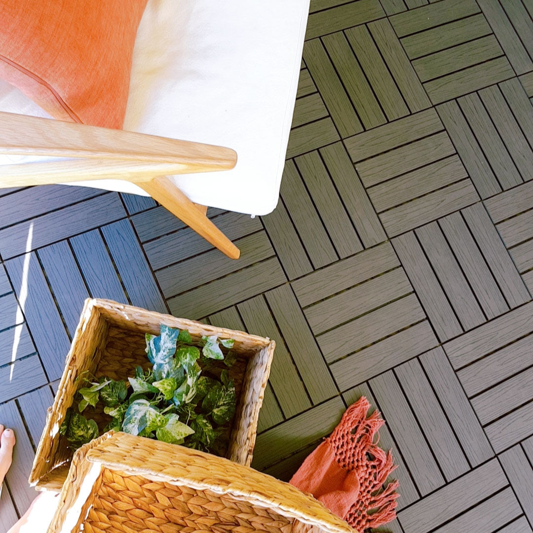 Luzen&Co decking tiles VS Wood decking