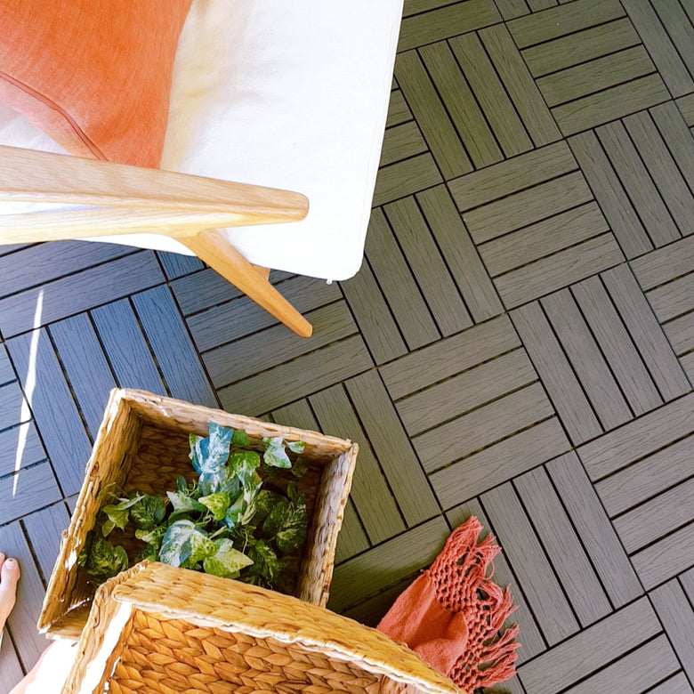 Luzen&Co decking tiles VS Wood decking