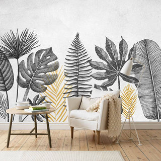 Tropical Wall mural Wallpaper, Self adhesive wallpaper, Peel and Stick wallpaper, Removable wallpaper - Luzen&co