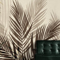 Abstract Leaf Design in Brown Tone Wallpaper Luzenandco Wallpaper shop in Sydney Australia Luzen&co