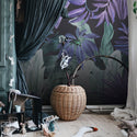 Big Tropical Leaves With Gradient Color Self Adhesive Wallpaper