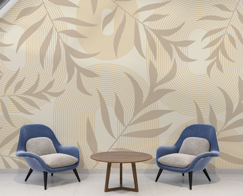 Soft Leaves Self Adhesive Wallpaper