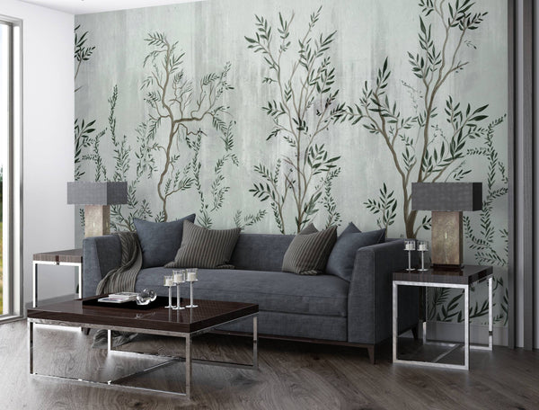 Forest Trees Peel and Stick Wallpaper