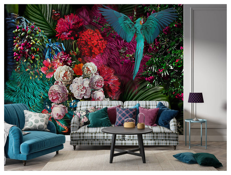 Floral Vintage Self adhesive wallpaper Flower Peel and stick Wallpaper - Luzen&Co