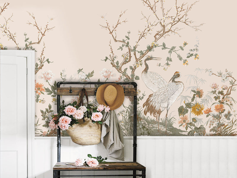 Floral Self adhesive wallpaper Flower Peel and stick Wallpaper - Luzen&Co