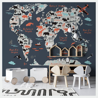 Kids Peel and Stick wallpaper Self adhesive wallpaper -Luzen&Co