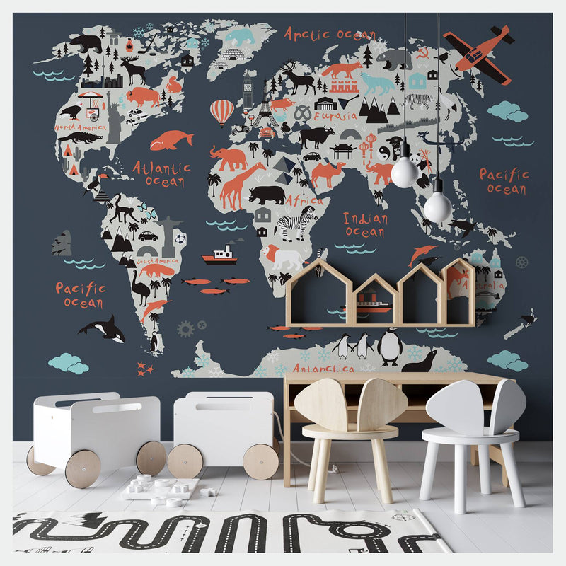 Kids Peel and Stick wallpaper Self adhesive wallpaper -Luzen&Co