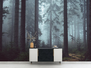 Dark Forest Landscape Wallpaper - Luzen&Co