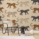 Colorful Tigers Wall Mural Self adhesive Wallpaper