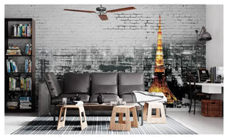 Brown Wooden Designed Coffee Wall Mural Wallpaper - Luzen&Co