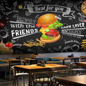 Cafe Fast Food Wall Mural Wallpaper - Luzen&Co