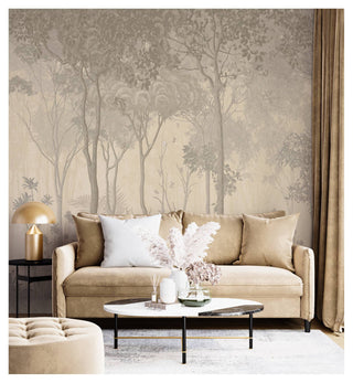 Sunset Outlook Mystic Forest Wallpaper