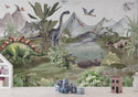 Dinosaurs by the Lake Peel and Stick Wallpaper