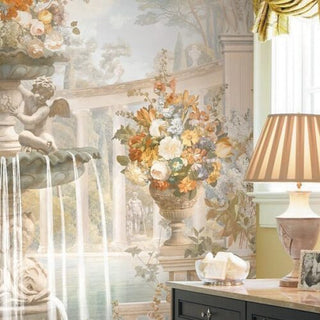 Angel Shaped Fountain Self adhesive wallpaper