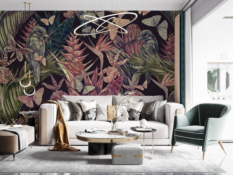 Floral Vintage Self adhesive wallpaper Flower Peel and stick Wallpaper - Luzen&Co