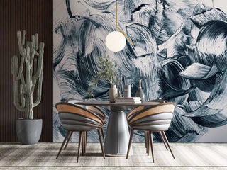 Brush Marks Modern Wall Mural Self Adhesive Wallpaper