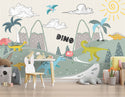 Dinosaurs Forest Peel and Stick Wallpaper, Wall sticker, Wall poster, Wall Decal