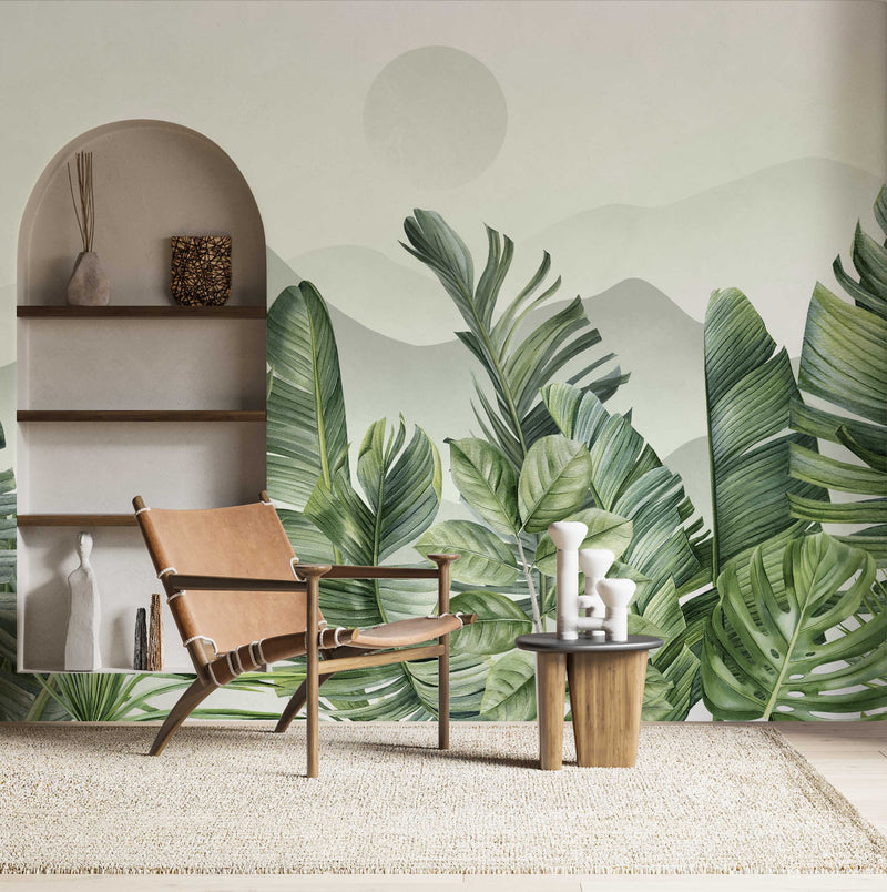 Tropical Self adhesive Wallpaper Peel and stick Mural wallpaper in Australia - Luzen&Co