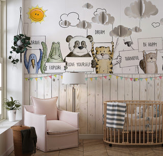 Kids Peel and Stick wallpaper Self adhesive wallpaper -Luzen&Co