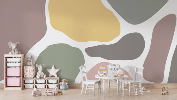 Colorful Huge Dots Wallpaper, Wall sticker, Wall poster, Wall Decal - Luzen&co