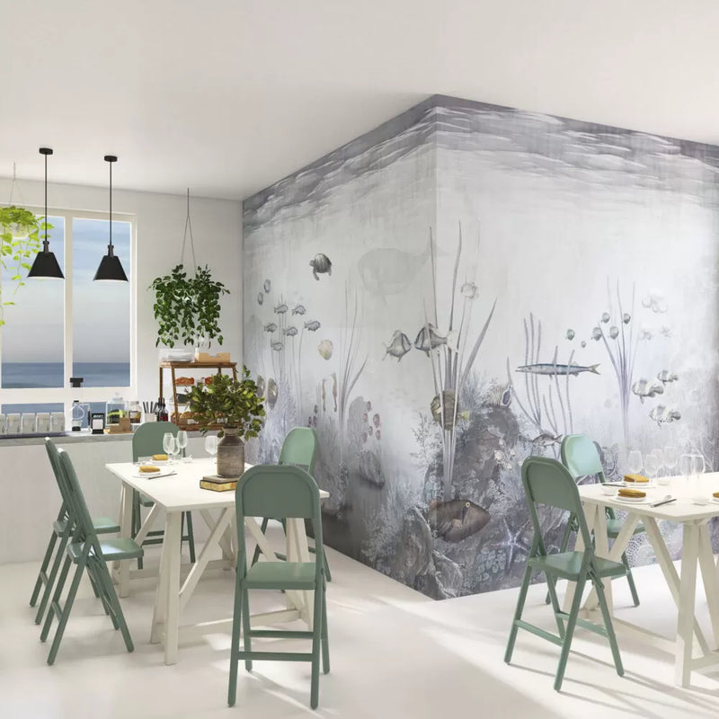 Creatures Under the Sea Soft Wall Mural Wallpaper