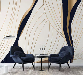 Linear Portraits Wallpaper Wall Mural Wallpaper