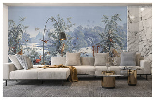 Forest Landscape Birds And Trees Nature Wallpaper