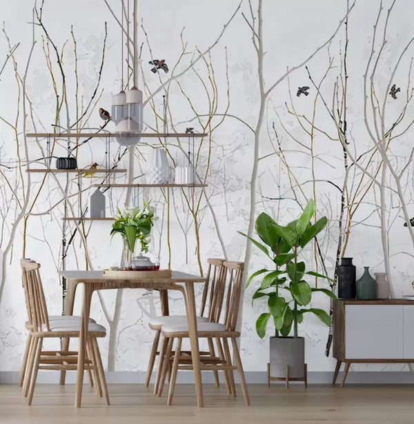 Flowered Hair Women Drinking Wall Mural Wallpaper