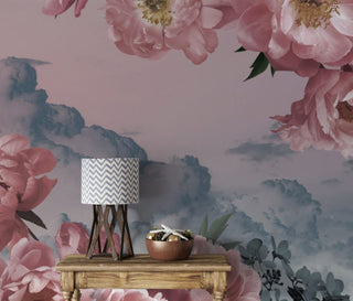 Pink Big Rose Peel and Stick Wallpaper