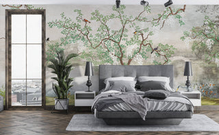 Floral Vintage Self adhesive wallpaper, Flower Peel and stick Wallpaper in Australia - Luzen&Co