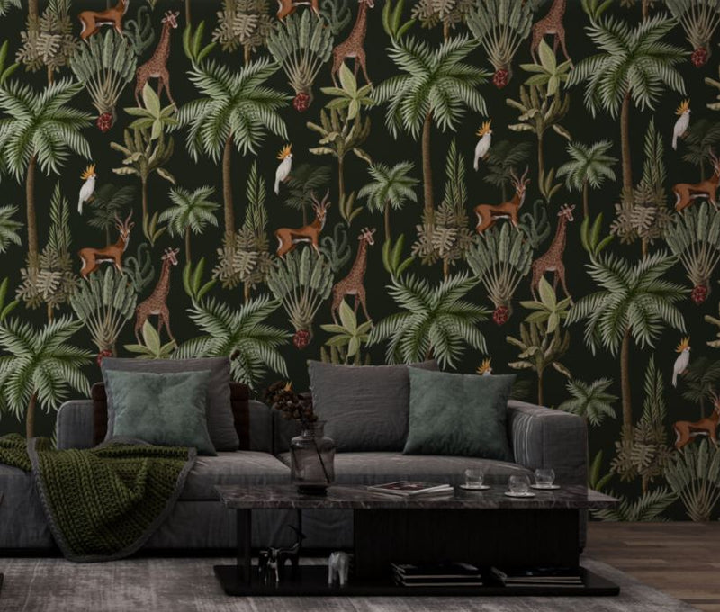 Tropical Self adhesive Wallpaper Peel and stick wallpaper in Australia - Luzen&Co