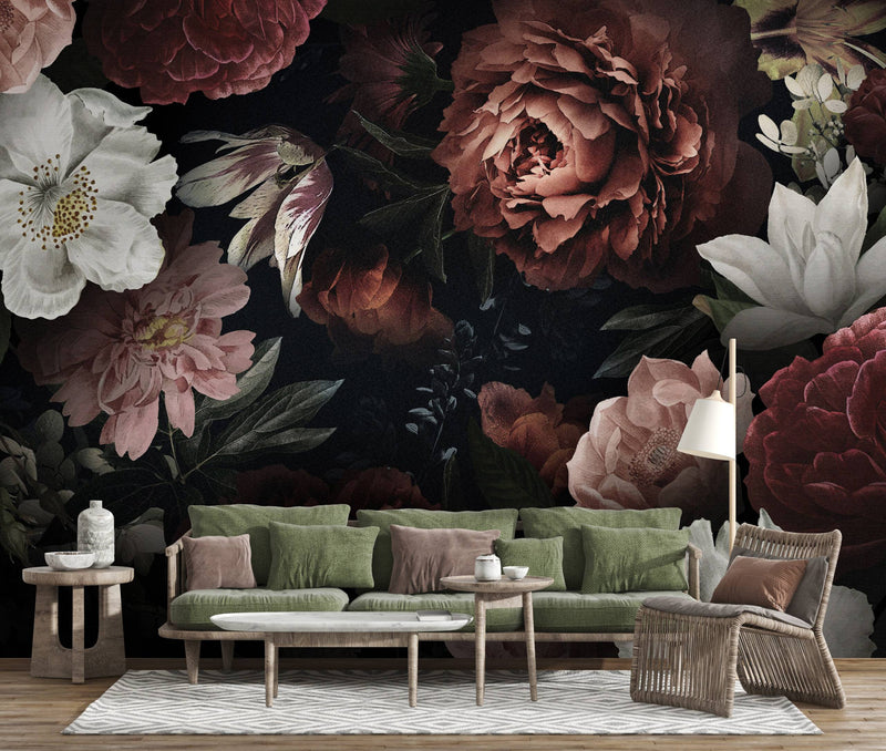 Tropical Self adhesive wallpaper, Nature Peel and stick Wallpaper - Luzen&Co