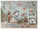 Animals Playing With Balloons Wallpaper, Wall sticker, Wall poster, Wall Decal - Luzen&co