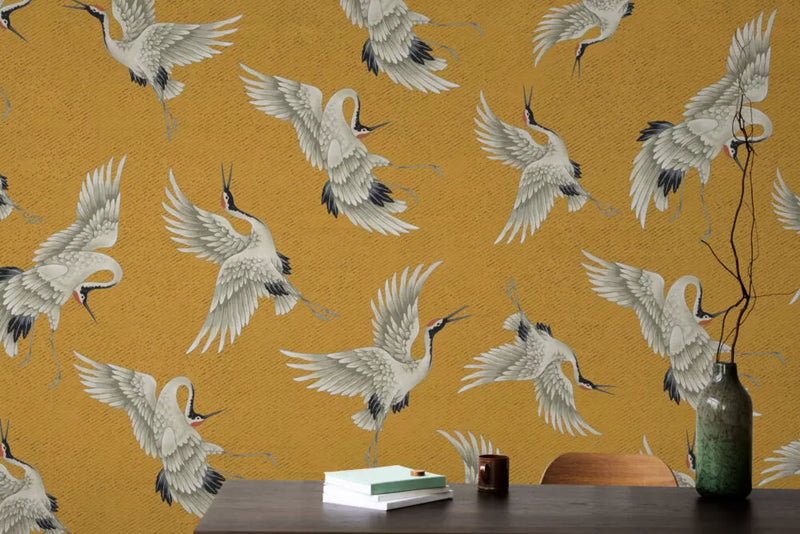 Birds Figured Wall Mural Peel and Stick Wallpaper - Australia Luzen&Co