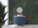 Dark Green Flower Silhouette Self adhesive Wallpaper