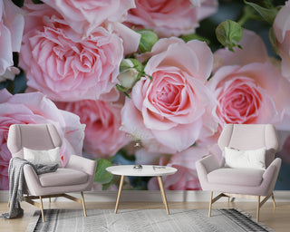 Pink 3D Effect Roses Wallpaper