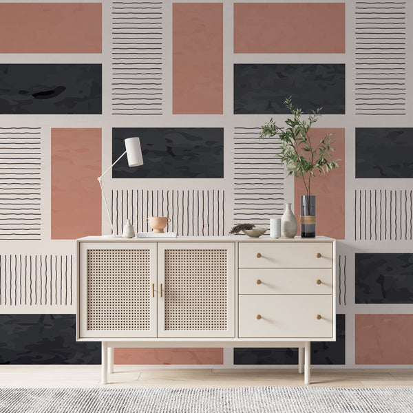 Geometric Patterns Soft Modern Wallpaper