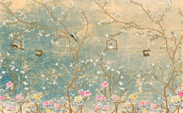 Natural Tones Floral Wallpaper in Australia - Luzen&Co