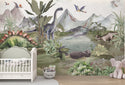 Dinosaurs by the Lake Peel and Stick Wallpaper