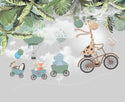 Animals On A Bike Train Wallpaper, Wall sticker, Wall poster, Wall Decal - Luzen&co