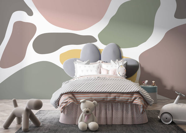 Colorful Huge Dots Wallpaper, Wall sticker, Wall poster, Wall Decal - Luzen&co