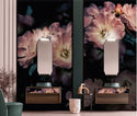 Dark Daisy Floral Pattern Self adhesive Wallpaper