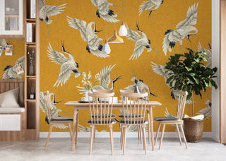 Birds Figured Wall Mural Peel and Stick Wallpaper - Australia Luzen&Co