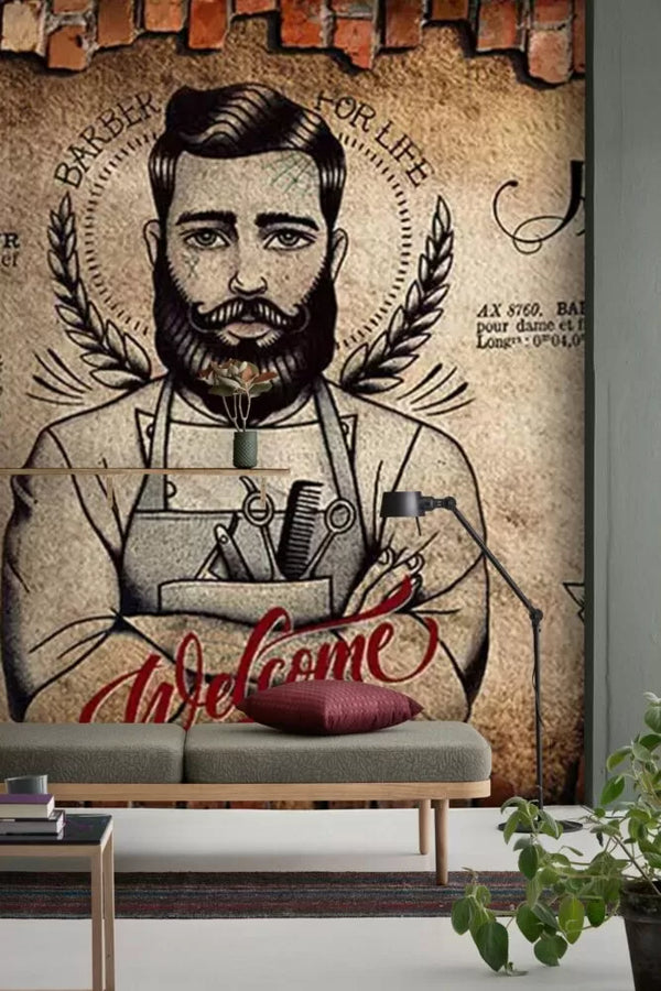 Big Waves and Mountain Wall Mural Self adhesive Wallpaper - Luzenandco Australia