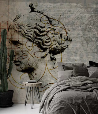 Woman Statue Tumbled Wall Mural Wallpaper - Luzen&Co