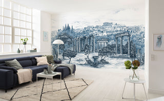 Roman Columns Landscape Wallpaper