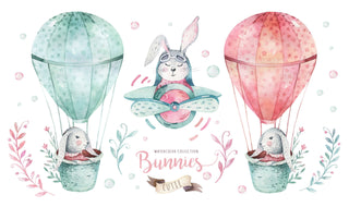 Hot Air Balloon And Aircrafts kids Wallpaper