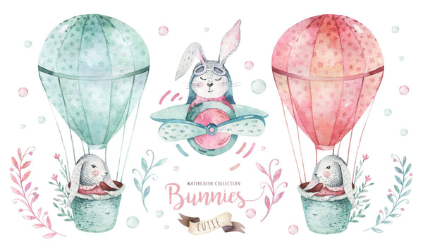 Hot Air Balloon And Aircrafts kids Wallpaper