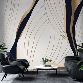 Linear Portraits Wallpaper Wall Mural Wallpaper