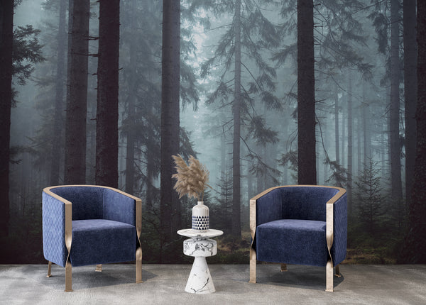 Dark Forest Landscape Wallpaper - Luzen&Co